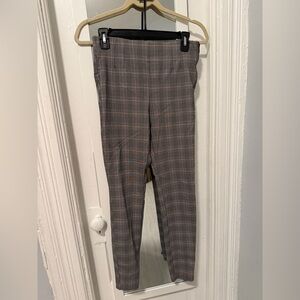 Zara Checkered Trousers in Brown and Black